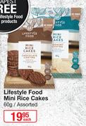 Lifestyle Food Mini Rice Cakes Assorted-60g Each