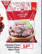 Lifestyle Food Pitted Dates value Pack-750g