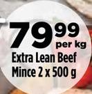 Extra Lean Beef Mince-1Kg Per Packet