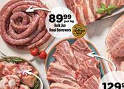 Bulk Jan Braai Boerewors-Per Kg