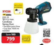 Ryobi 18V Li-Ion Cordless Spray Gun XSG-18