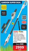 Ryobi 18V Li-Ion Cordless Pole Pruner & Hedger XPPH-18