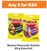 Beacon Maynards Sweets Assorted-For Any 2 x 60g