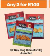 Ol'Roy Dog Biscuits Assorted-For Any 2 x 1Kg