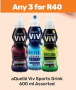 Aquelle Viv Sports Drink Assorted-For Any 3 x 600ml