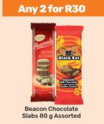 Beacon Chocolate Slabs Assorted-For Any 2 x 80g