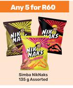 Simba Nik Naks Assorted-For Any 5 x 135g