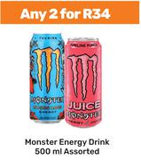 Monster Energy Drink Assorted-For 2 x 500ml