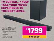 Hisense 2.1 Channel Soundbar HS212
