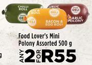 Food Lover's Mini Polony Assorted-For Any 2 x 500g