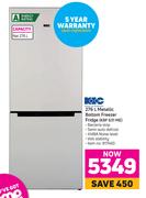 KIC 276L Metallic Bottom Freezer Fridge KBF 631 ME