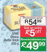 Spar Choice Butter Brick-500g