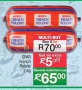 Spar French Polony-For 2 x 2Kg