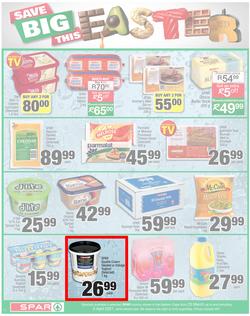 SPAR EASTERN CAPE : Your One Stop Easter Shop (23 March - 5 April 2021) Valid in Amahlathi, Bedford, Buffalo, Cala, Centane, Kwa-Fetting, Komga, Nemato, Patensie, page 4