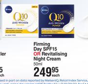 Nivea Firming Day SPF15 Or Revitalising Night Cream-50ml Each