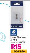 Staedtler Metal Sharpener 2 Hole