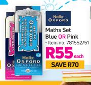 Helix Oxford Maths Set Blue Or Pink-Each