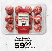 Food Lover's Meatballs-600g Per Pack