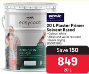 Promac Plaster Primer (Solvent Based)-20Ltr