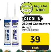 Alcolin Contractors Acrylic-For 3 x 260ml