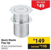 Basin Waste Pop Up