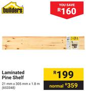 Builders Laminated Pine Shelf