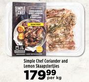 Simple Chef Coriander And Lemon Skaapstertjies-Per kg