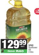 Spar Sunflower Oil-4Ltr Each