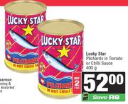 Lucky Star Pilcahards In Tomato Or Chilli Sauce-For 2 x 400g