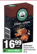 Robertsons Brown Spice Refill Assorted-80g Each