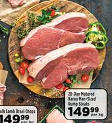 28 Day Matured Karan Man Sized Rump Steaks-Per kg
