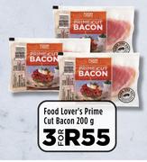 Food Lover's Prime Cut Bacon-For 3 x 200g