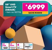 Hisense 58"(147cm) UHD Smart TV 58A6K