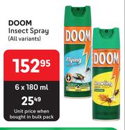 Special Doom Insect Spray (All Variants)-6 x 180ml — m.guzzle.co.za