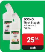 Econo Thick Bleach (All Variants)-750ml Each