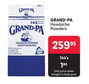 Grand-Pa Headache Powders-144's