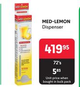Med-Lemon Dispenser-72's