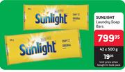 Sunlight Laundry Soap Bars-42 x 500g