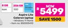 Acer Aspire Lite Core Celeron Laptop