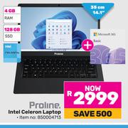 Proline Intel Celeron Laptop