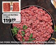 Extra Lean Beef Mince-2 x 500g Per Pack