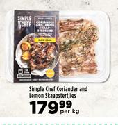 Simple Chef Coriander And Lemon Skaapstertjies-Per kg