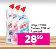 Harpic Toilet Cleaner Assorted-750ml Each