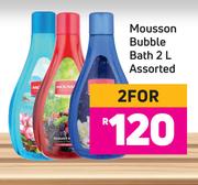 Mousson Bubble Bath Assorted-For 2 x 2L