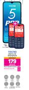 Tecno Pop 5 LTE Smartphone-On Red Flexi 140
