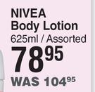 Nivea Body Lotion Assorted-625ml 