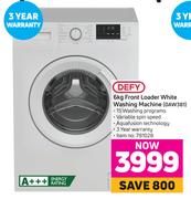 Defy 6kg Front Loader White Washing Machine DAW381