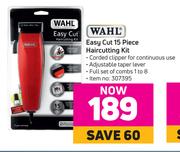 Wahl Easy Cut 15 Piece Haircutting Kit