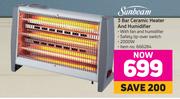 Sunbeam 3 Bar Ceramic Heater And Humidifier