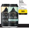Black Crown Gin & Tonic Or Gin & Dry Lemon Cans-24 x 440ml Per Case